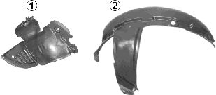 VAN WEZEL 4310434 -  Обшивка, колесная ниша